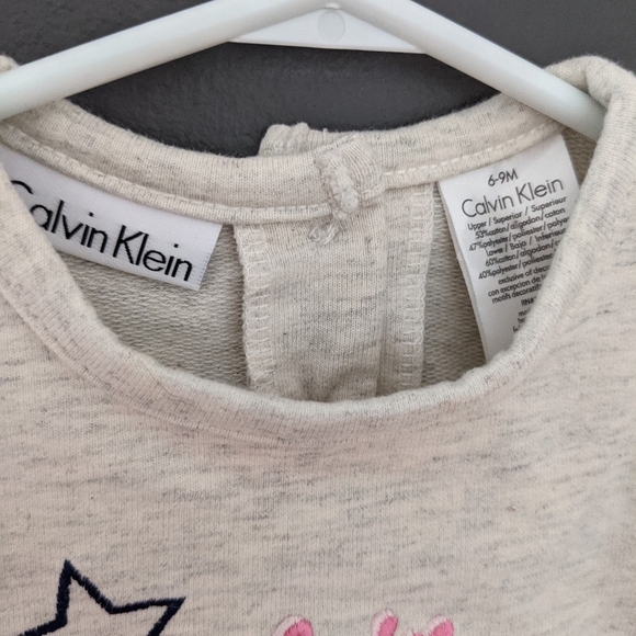 Calvin Klein grey peplum sweater - Picture 2 of 2